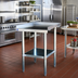 Thumbnail image #2 for Comstock-Castle 60-Inch Wide x 30-Inch Deep Equipment Stand with Stainless Steel Top and Galvanized Base