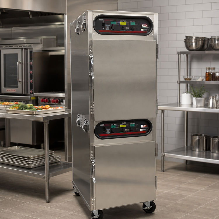 Product image #2 for Carter-Hoffmann CH1600 Electric Dual-Cavity Cook & Hold Cabinet, 16 Full-Size Sheet Pan Capacity