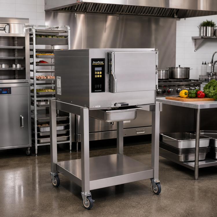 Product image #2 for AccuTemp Evolution Connectionless Boilerless 3-Pan Electric Convection Steamer with Stand