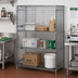 Thumbnail image #2 for Quantum 36-Inch W x 18-Inch D x 63-Inch H Stationary Chrome Security Cage with 2 Intermediate Shelves
