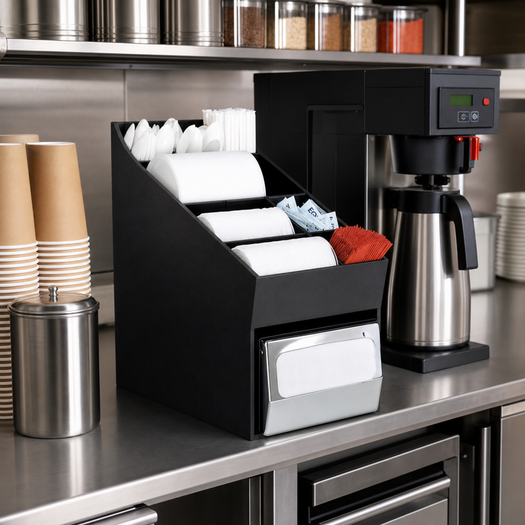 Product image #2 for Dispense-Rite Countertop Lid, Straw, Condiment & Napkin Organizer