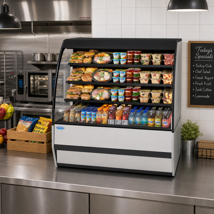 Product image #2 for Federal Industries SSRPF5052 Self-Serve Refrigerated Prepared Foods Merchandiser, 50.2-Inch Countertop Display Case