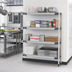 Thumbnail image #2 for MetroMax i 42 Inch Wide x 18 Inch Deep x 63 Inch High 4-Shelf Add-On Polymer Shelving Unit