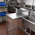 Thumbnail image #2 for BK Resources 72-Inch Straight Left-to-Right Clean Dish Table with 10-Inch Backsplash