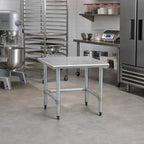 Thumbnail image #2 for Eagle Group TMS3636 Stationary Mixer Stand, 36 x 36 x 24 in., Stainless Steel Top, Galvanized Open Base