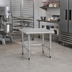 Thumbnail image #2 for Eagle Group TMS3636 Stationary Mixer Stand, 36 x 36 in. Stainless Steel Top, Galvanized Tubular Base