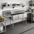 Thumbnail image #2 for BlendPort BPFC Series 3-Compartment Sink with Dual 18-Inch Drainboards, 18 x 18 x 14-Inch Bowls, 304 Stainless Steel