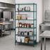 Thumbnail image #2 for Eagle Valu-Gard 5-Tier Stationary Starter Wire Shelving Unit, 30 x 18 x 86 Inches, Green Epoxy Finish