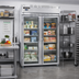 Thumbnail image #2 for Continental Refrigerator D2FSNSAGD Designer Line Two-Section Shallow Depth Reach-In Display Freezer