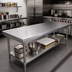 Thumbnail image #3 for John Boos Stainless Steel Flat Countertop with Underlayment, 96 x 25 x 1-1/2 Inches