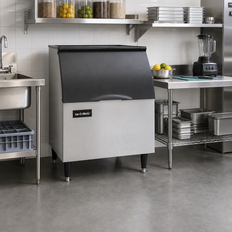 Product image #2 for Ice-O-Matic B40 Top-Hinged Slope-Front Ice Bin with 344 lb Storage Capacity