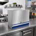 Thumbnail image #2 for Advance Tabco Prestige Supreme 12-Inch Double-Tier Stainless Steel Speed Rail with Locking Cover, 6-Bottle Capacity