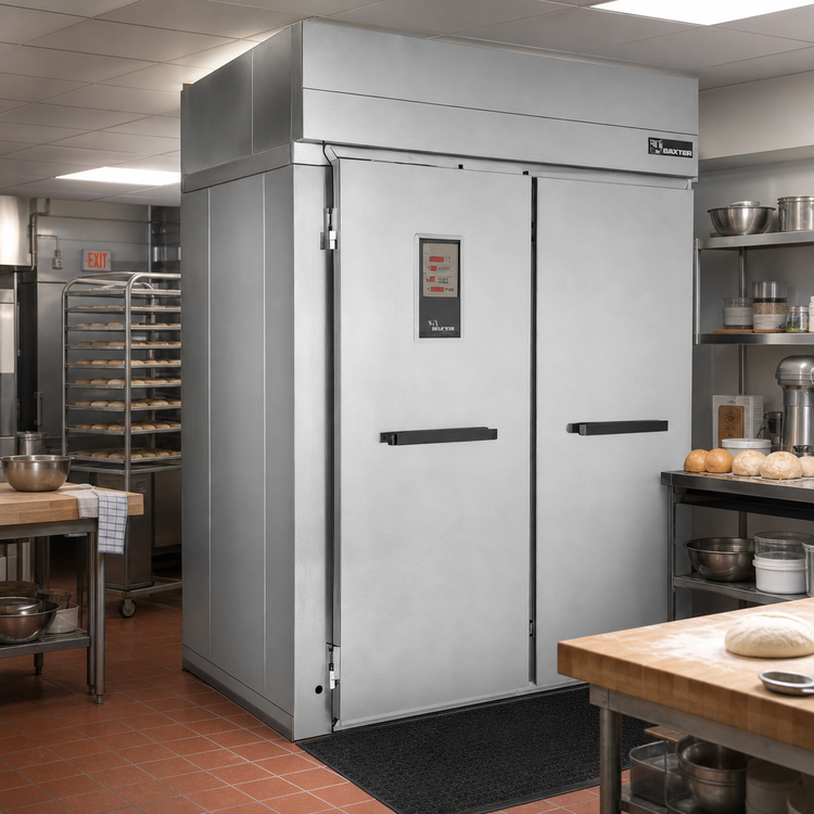 Product image #2 for Baxter Double Wide Roll-In Retarder/Proofer Cabinet, 100.5-Inch Depth, Remote R448A, Electric Heat, Open Floor