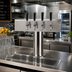 Thumbnail image #2 for Micro Matic T Style 4-Faucet Countertop Glycol-Cooled Draft Beer Tower, 20 Inch Wide
