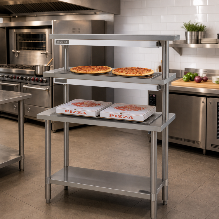 Product image #2 for Eagle Group 48-Inch Pizza Holding Table with Dual Infrared Warmers, 120V