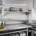 Thumbnail image #2 for Eagle Group 24 x 10 Inch Wall-Mounted Tab-Lock 430 Stainless Steel Wall Shelf