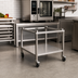 Thumbnail image #1 for Alto-Shaam Small Equipment Stand with Casters and Shelf for 6-10 & 10-10 Combi Ovens