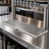 Thumbnail image #2 for Micro Matic 33-Inch Surface Mount Stainless Steel Drip Tray with Perforated Grill and Drain Nipple