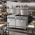 Thumbnail image #2 for Imperial Pro Series 48-Inch Gas Restaurant Range with 48-Inch Griddle, Standard Oven, Open Cabinet Base, and Hi-Shelf Backriser