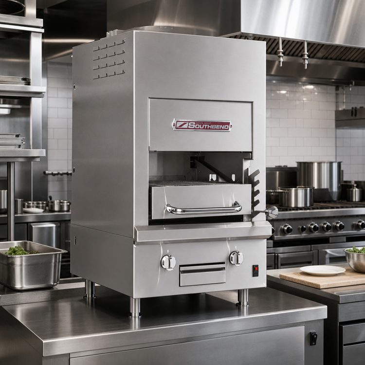 Product image #2 for Southbend 24-Inch Upright Freestanding Electric Broiler, Single Deck, 316L Stainless Steel, 208/240V, 6 kW