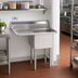 Thumbnail image #2 for Advance Tabco Special Value Series 1-Compartment Fabricated Sink with 18-Inch Left Drainboard