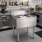 Thumbnail image #2 for Eagle Group 2200 Series B3CT-22 Modular Underbar Cocktail Unit, 36"W x 24"D, 8" Insulated Ice Bin, 8 Bottle Wells, No Cold Plate