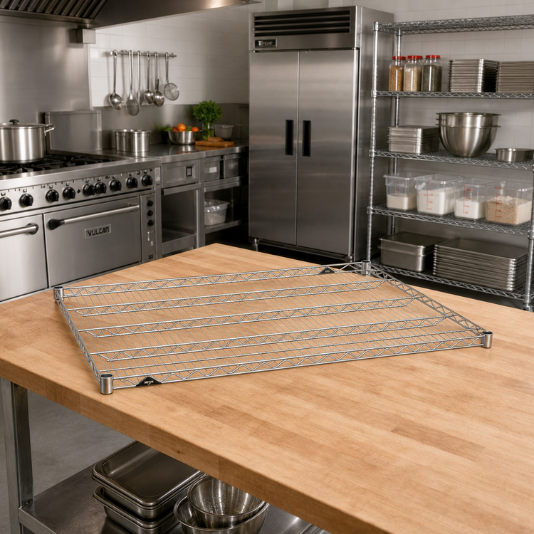 Product image #2 for Metro Super Erecta Super Wide 30" x 48" Chrome-Plated Wire Shelf