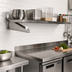 Thumbnail image #2 for Heavy Duty Left Single-Knob Shelf C Bracket for Cantilevered Shelving, 21 Inch, Stainless Steel