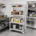 Thumbnail image #3 for Cambro Camshelving Premium 84-Inch High 4-Shelf Stationary Starter Unit, 24 x 54 Inches, Vented Polymer Shelving