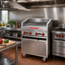 Thumbnail image #2 for American Range ADJF-48 48-Inch Floor Model Adjustable Gas Charbroiler with Cabinet Base, 8 Burners