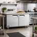 Thumbnail image #2 for Juneau 60-Inch Two-Section Undercounter Reach-In Refrigerator, 8.9 Cu. Ft., Stainless Steel, Solid Hinged Doors