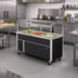Thumbnail image #2 for Randell Mobile Refrigerated Cold Food Table, Open Base, 48 Inch, 3 Pan Capacity