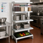 Thumbnail image #2 for Channel Manufacturing ECC2442 Aluminum 4-Inch E-Channel Cantilever Shelf, 39.375 x 24 x 2.5 Inches