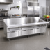 Thumbnail image #2 for La Rosa Refrigeration L-74178-26 78-Inch x 26-Inch Three-Drawer Refrigerated Equipment Stand
