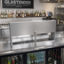 Thumbnail image #2 for Glastender 19-Inch Single Speed Rail Locking Cover, Stainless Steel