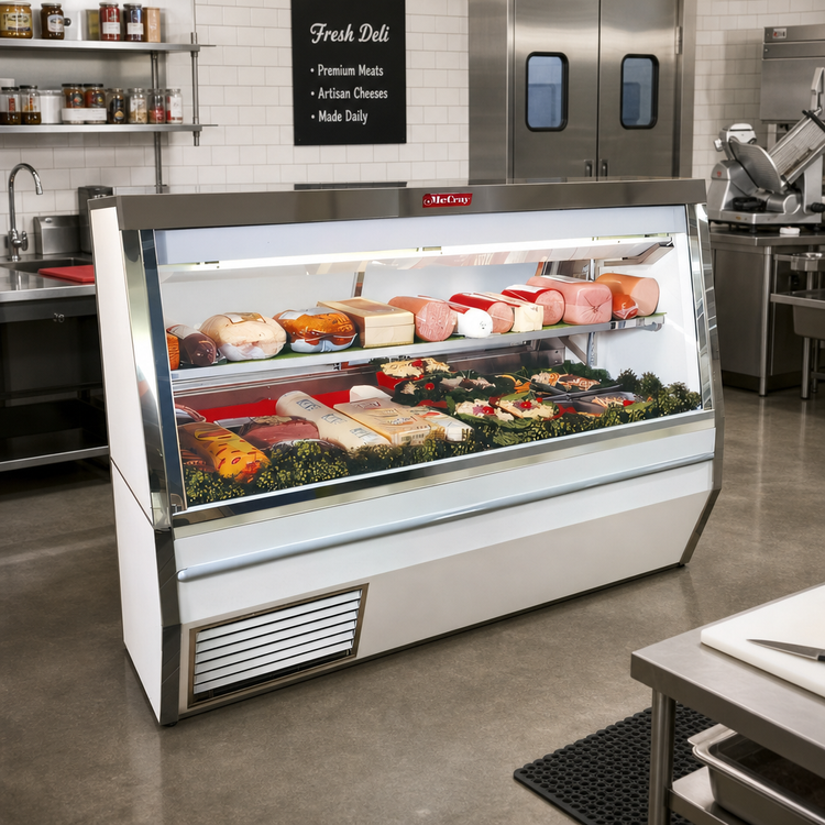Product image #2 for Howard-McCray 34N Series Double Duty 120-Inch Self-Contained Deli Meat & Cheese Service Case with LED Lighting