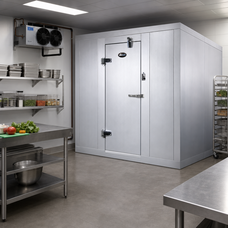 Product image #2 for Quick Ship Outdoor Floorless Walk-In Cooler with Bohn R-448A Remote Refrigeration