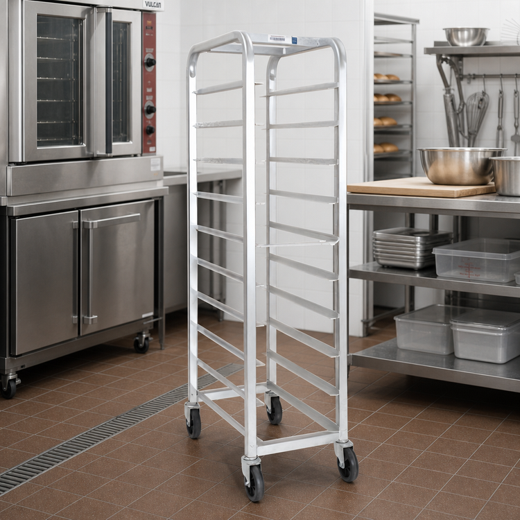 Product image #2 for Channel Lifetime Tough Heavy-Duty Aluminum End-Load Platter Rack, 11-Capacity for 18-Inch Platters, 64-Inch High