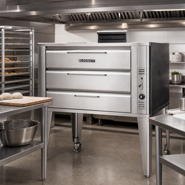 Product image #2 for Blodgett 981 DOUBLE Double-Section Gas Deck Oven with 42 x 32 Inch Deck Interior