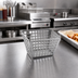 Thumbnail image #3 for 5-Inch Rectangular Nestable Laser-Cut Stainless Steel Fry Basket