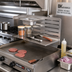 Thumbnail image #2 for BK Resources GrillCook Pro 18-Inch Stainless Steel Upright Prep Shelf Stand with 1/9 Pan Holder