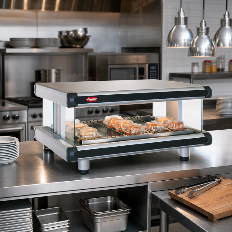 Product image #2 for Hatco Glo-Ray Designer Horizontal Countertop Hot Food Display Warmer with 1 Shelf