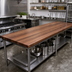 Thumbnail image #2 for John Boos Boos Block American Black Walnut Kitchen Countertop with Varnique Finish, Flat No-Backsplash, 144 x 42 x 3 Inch