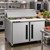 Thumbnail image #2 for Centerline CLPT-4818-SD-LR Two-Section Mega Top Refrigerated Prep Table