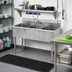 Thumbnail image #2 for Sapphire Manufacturing SMSQ1221-3 3-Compartment Budget Sink, 39 Inch W x 24-1/2 Inch D, 18-Gauge 430 Stainless Steel