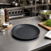 Thumbnail image #2 for Ridge 9-Inch Free Form Melamine Salad Plate, Slate, Matte Finish