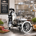 Thumbnail image #2 for Trento Volano Manual Food Slicer with 12-Inch Blade and Daisy-Flower Flywheel, Black Finish