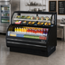 Thumbnail image #2 for Turbo Air Open Display Merchandiser Combination Case with Refrigerated Top Shelf, 62-5/8 Inch, 2-Shelf, Black