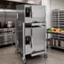 Thumbnail image #2 for AccuTemp Evolution Double-Stacked Boilerless Convection Steamer, 3-Pan Over 6-Pan, 208V, 3-Phase, With Stand
