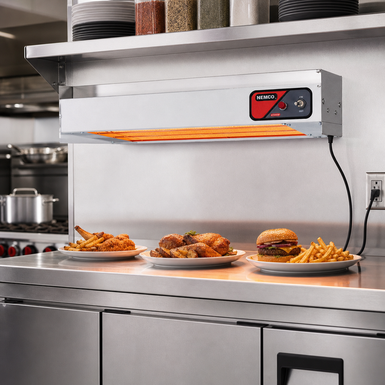 Product image #2 for Nemco 24-Inch Single Infinite-Control Strip Heat Lamp with Cord and Plug